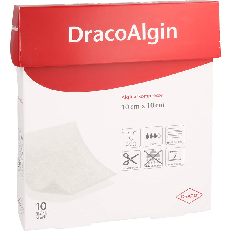 DRACOALGIN ALGINAT 10X10CM 10 St