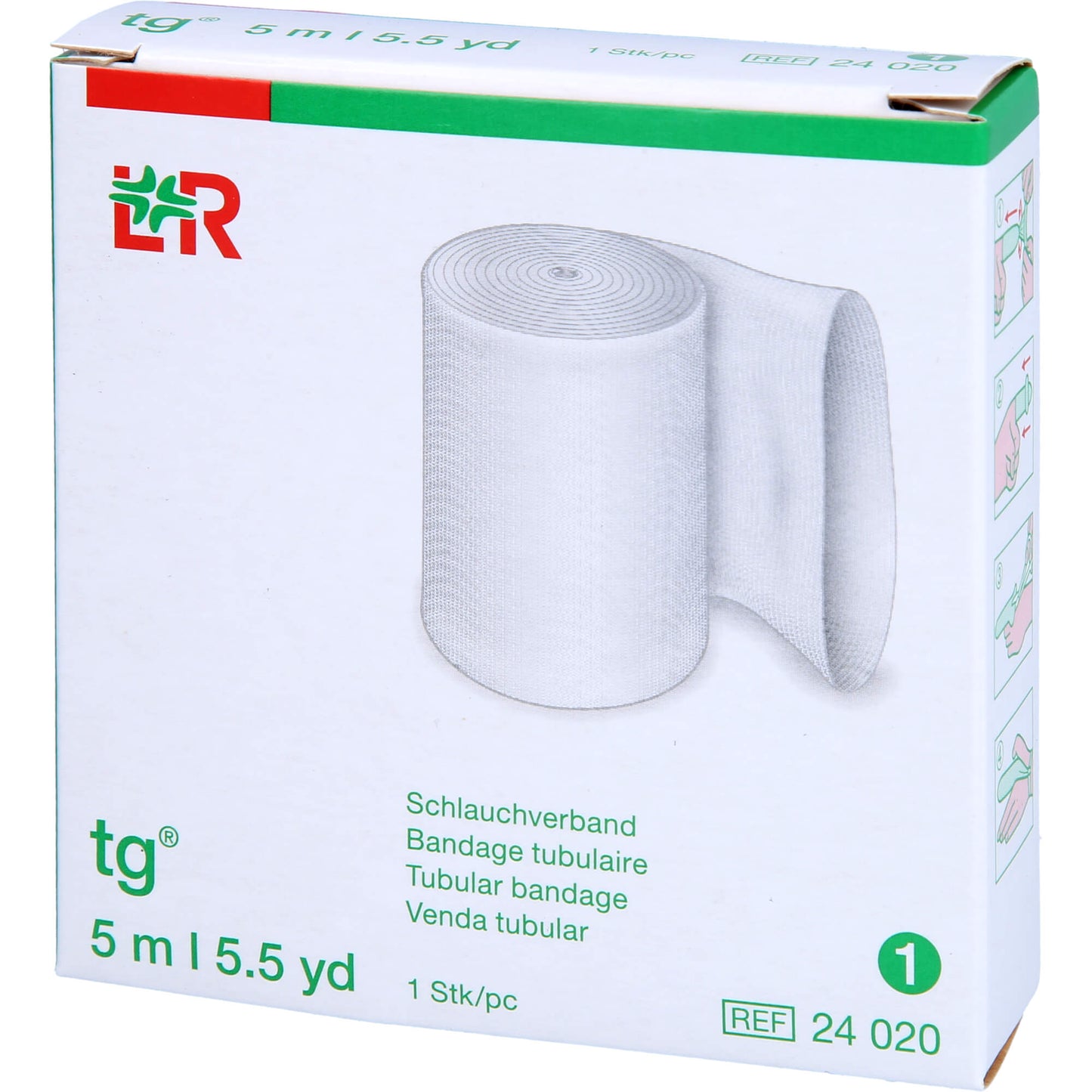 TG Schlauchverband Gr.1 5 m weiß 1 St