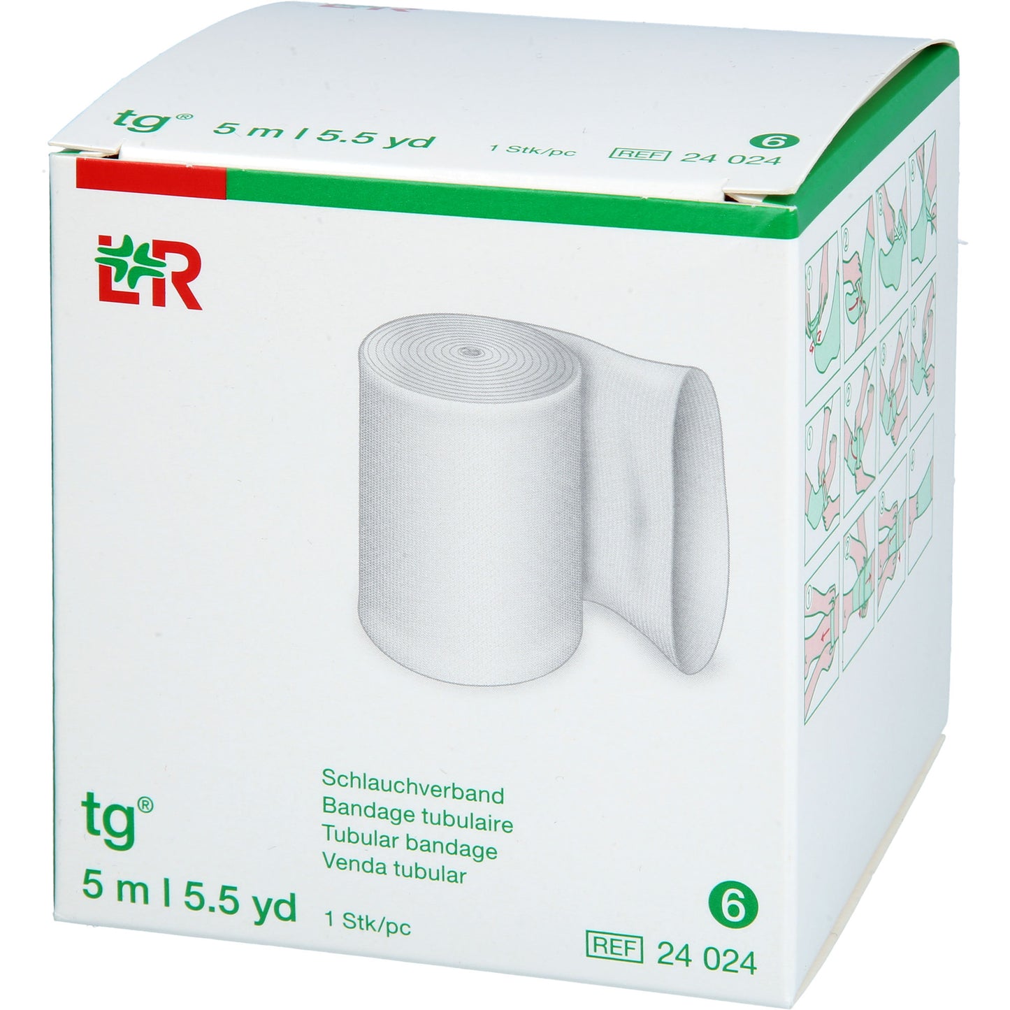 TG Schlauchverband Gr.6 5 m weiß 1 St