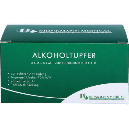 ALKOHOLTUPFER 3x6 cm steril 100 St