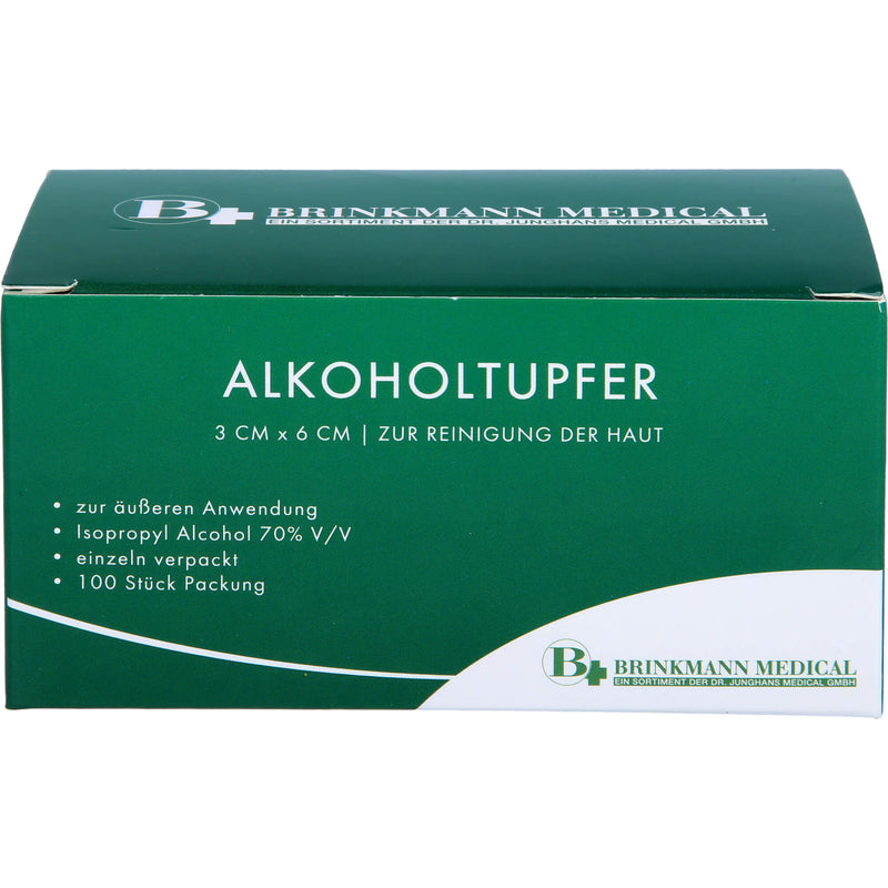 ALKOHOLTUPFER STERIL 3X6CM 100 St