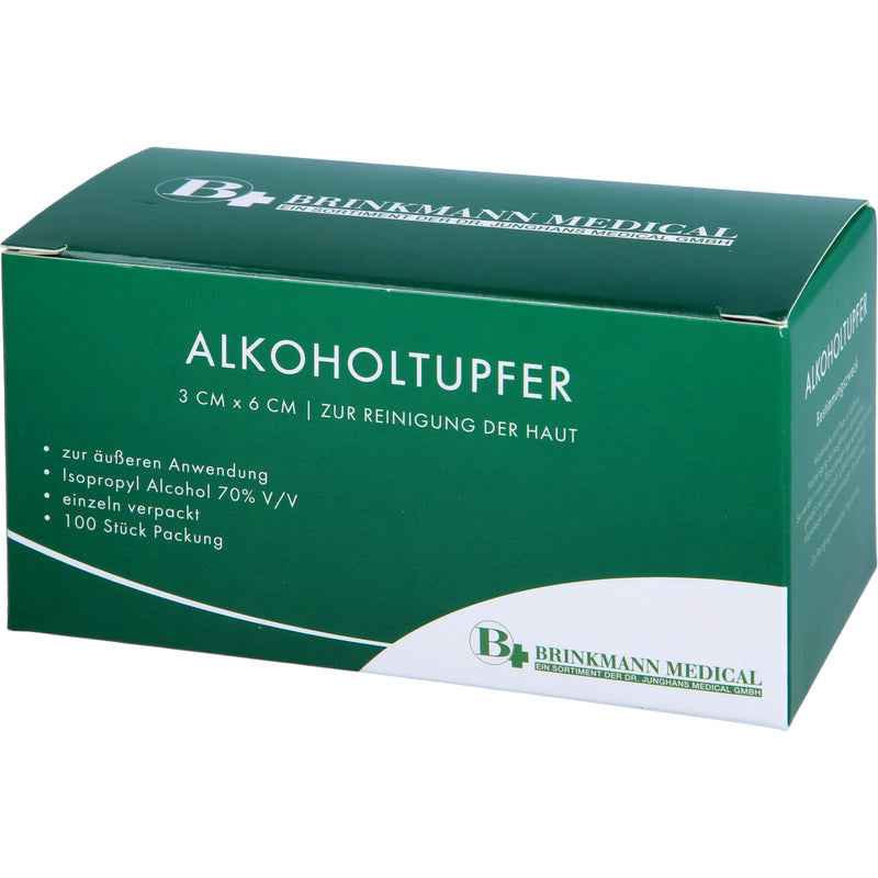 ALKOHOLTUPFER STERIL 3X6CM 100 St