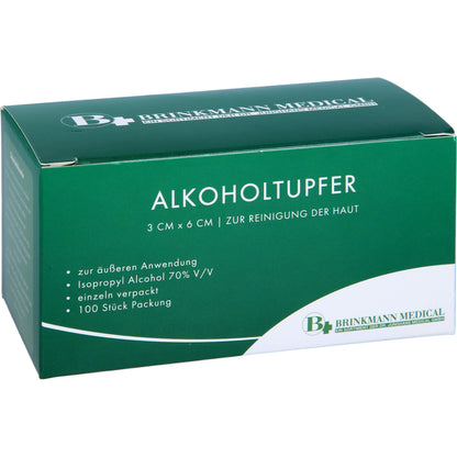 ALKOHOLTUPFER 3x6 cm steril 100 St