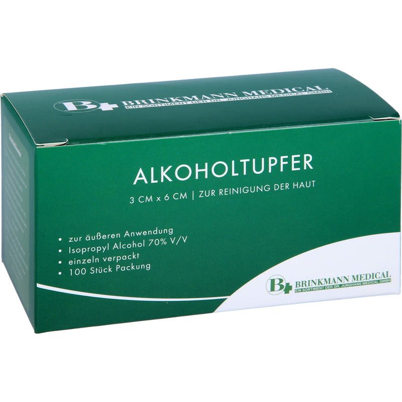 ALKOHOLTUPFER STERIL 3X6CM 100 St