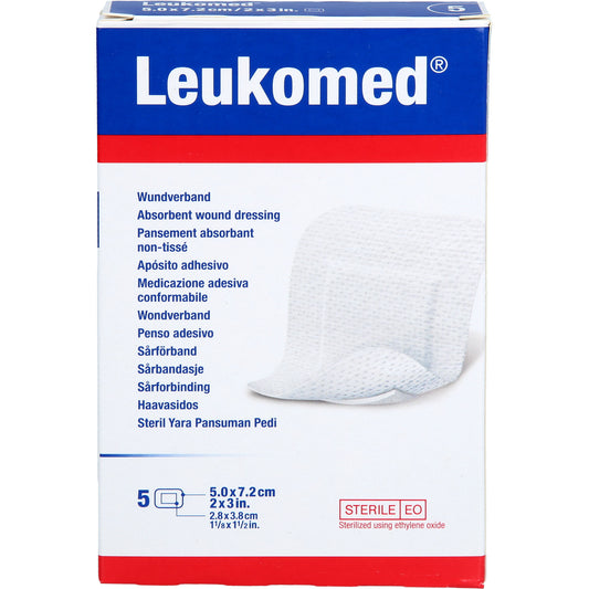 LEUKOMED sterile Pflaster 5x7,2 cm 5 St