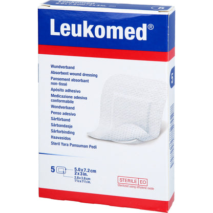 LEUKOMED sterile Pflaster 5x7,2 cm 5 St