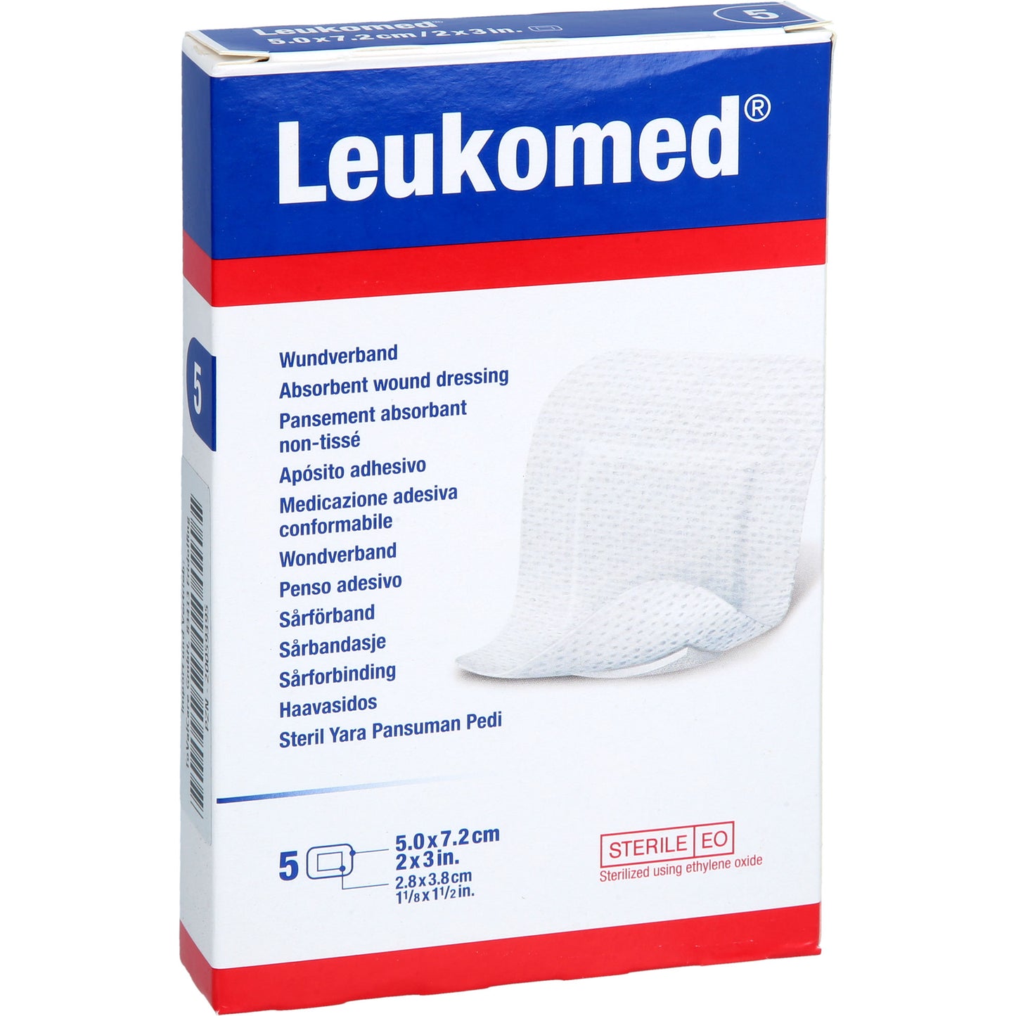 LEUKOMED sterile Pflaster 5x7,2 cm 5 St