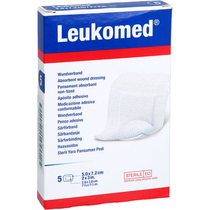 LEUKOMED sterile Pflaster 5x7,2 cm 5 St