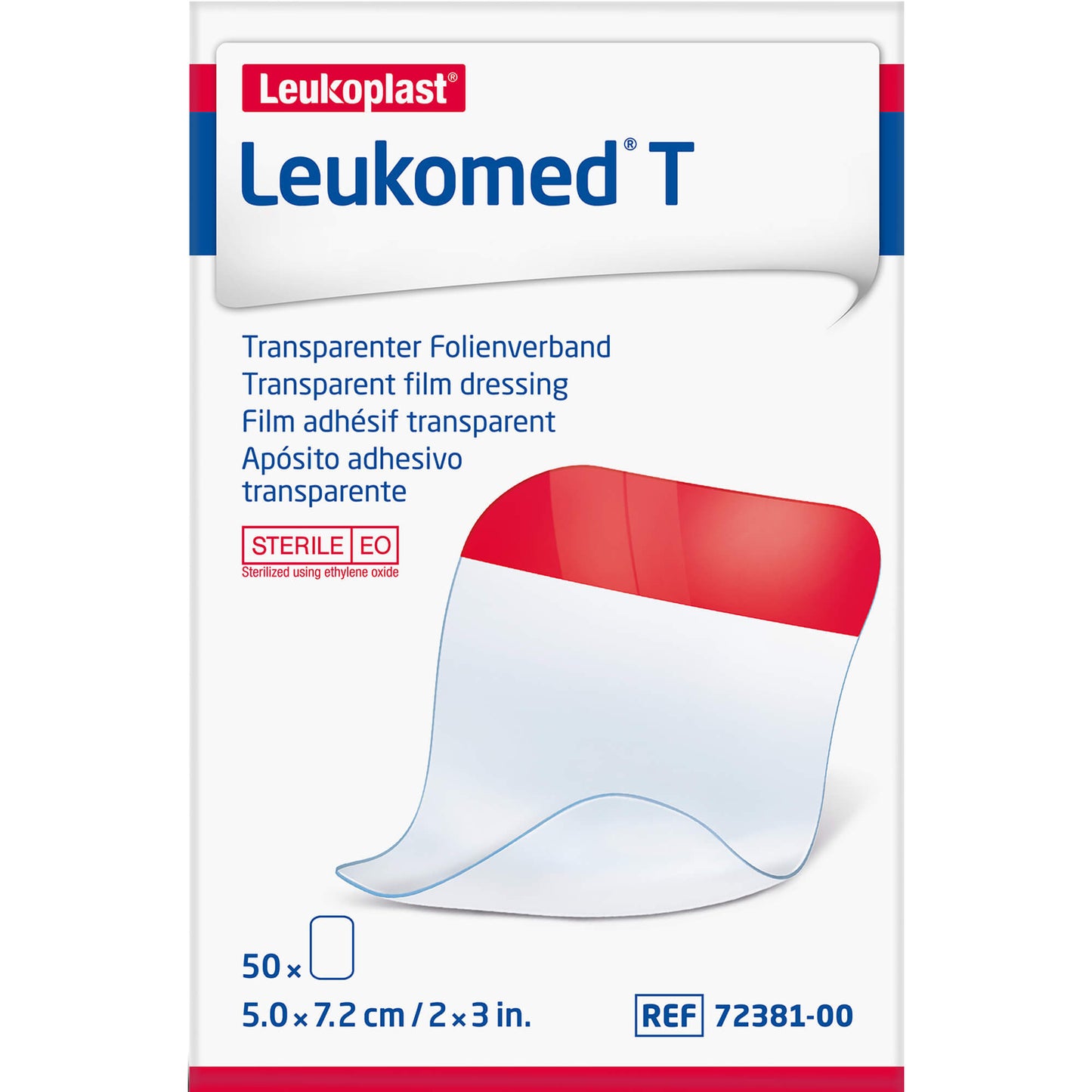 LEUKOMED transp.sterile Pflaster 5x7,2 cm 50 St