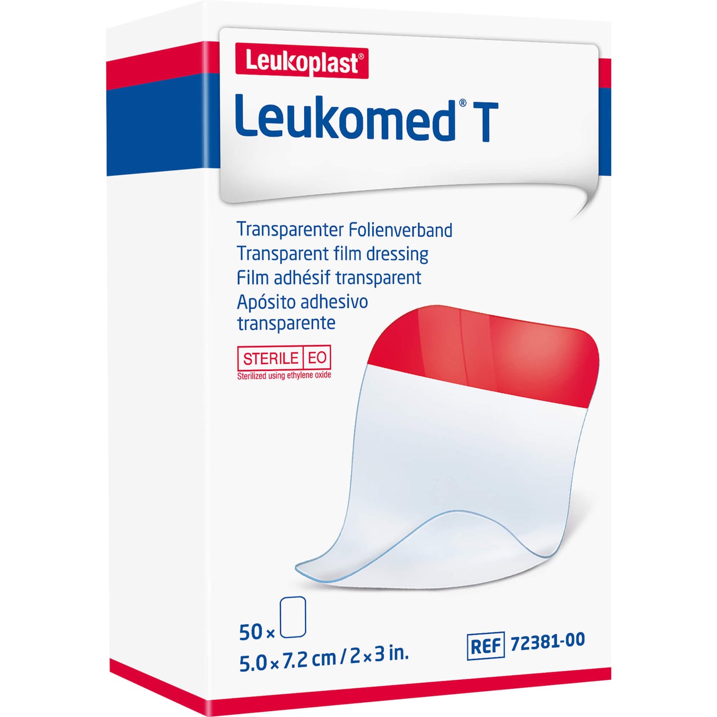 LEUKOMED transp.sterile Pflaster 5x7,2 cm 50 St