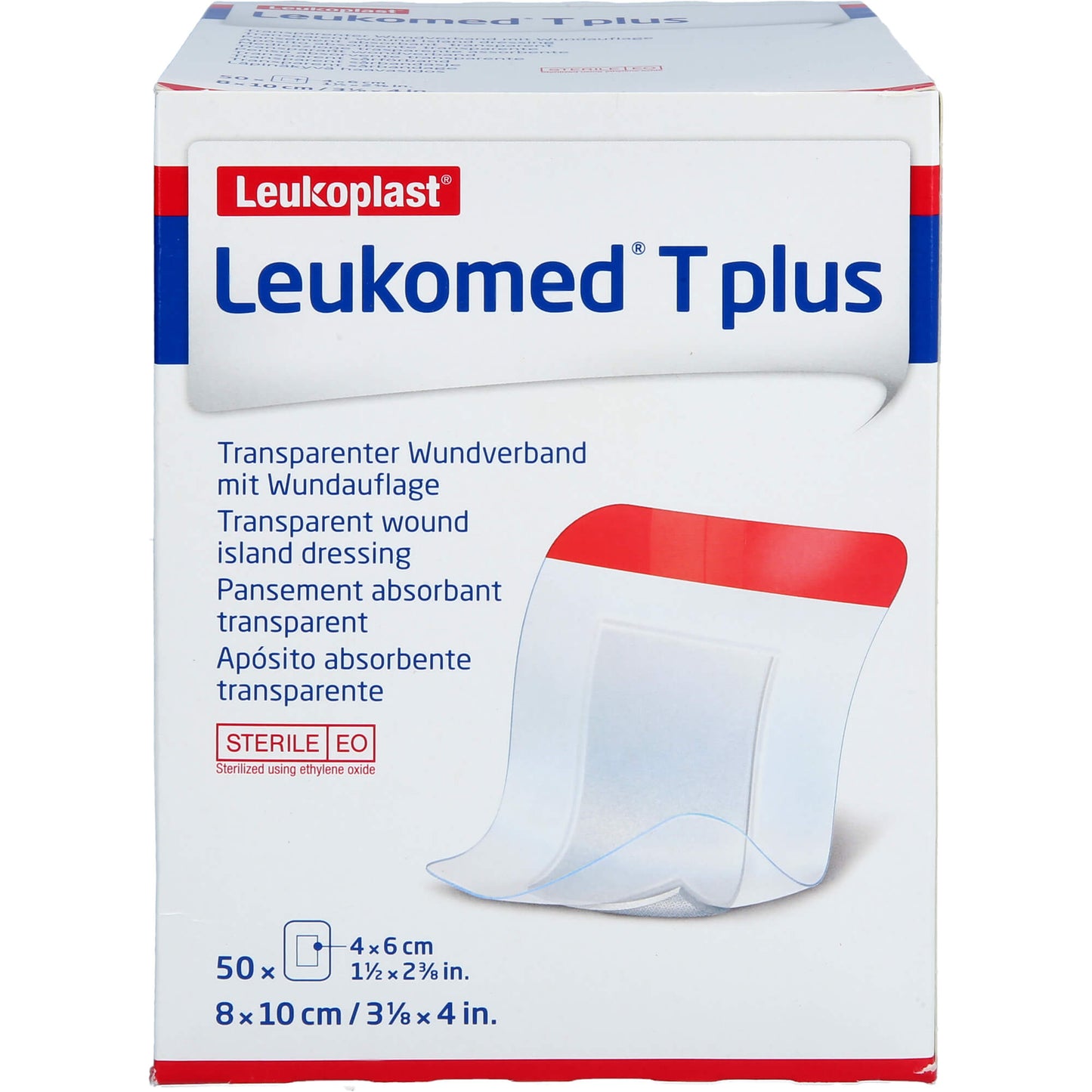 LEUKOMED transp.plus sterile Pflaster 8x10 cm 50 St