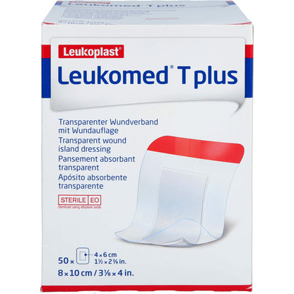 LEUKOMED transp.plus sterile Pflaster 8x10 cm 50 St