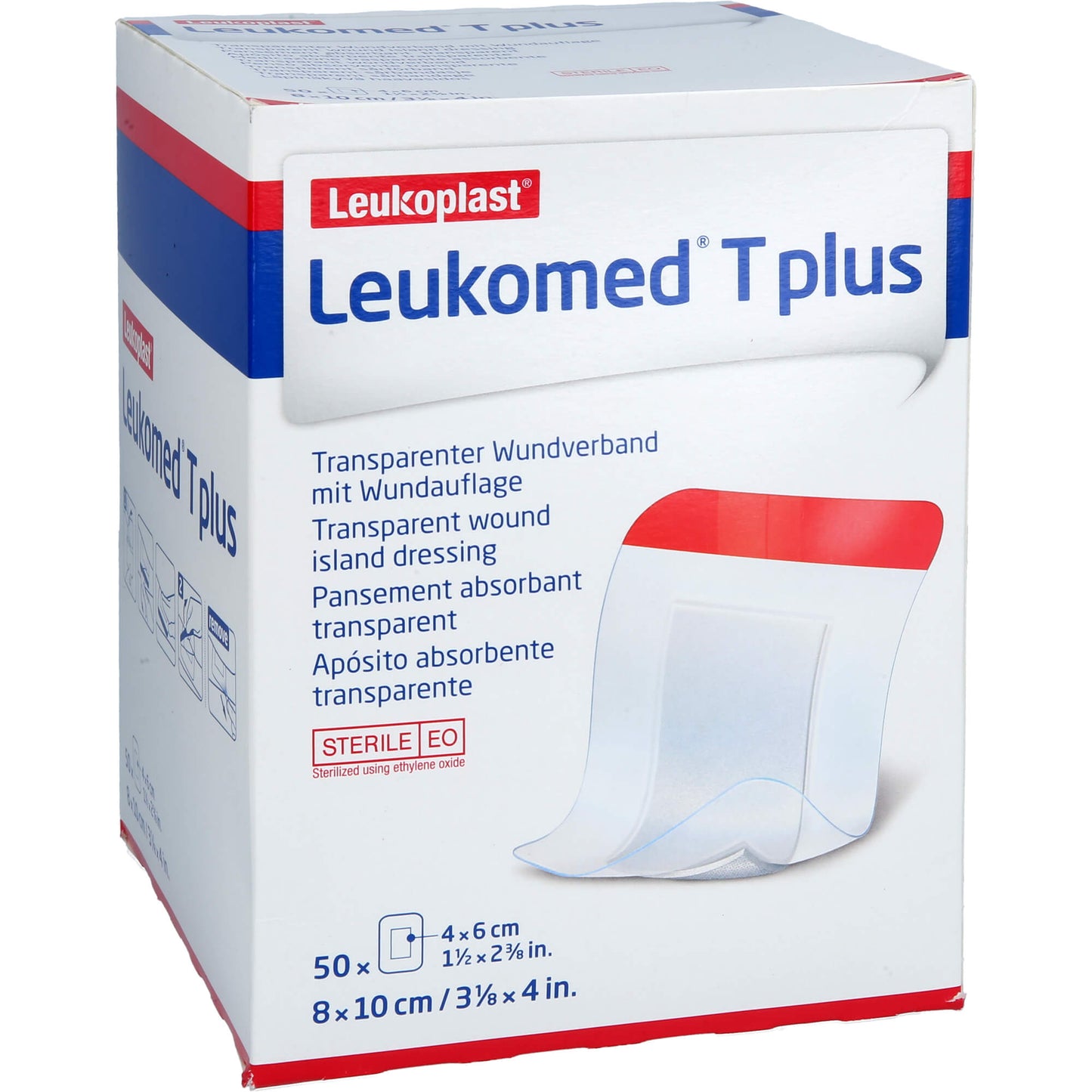 LEUKOMED transp.plus sterile Pflaster 8x10 cm 50 St