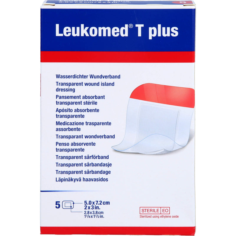 LEUKOMED T PLUS 7.2X5CM 5 St