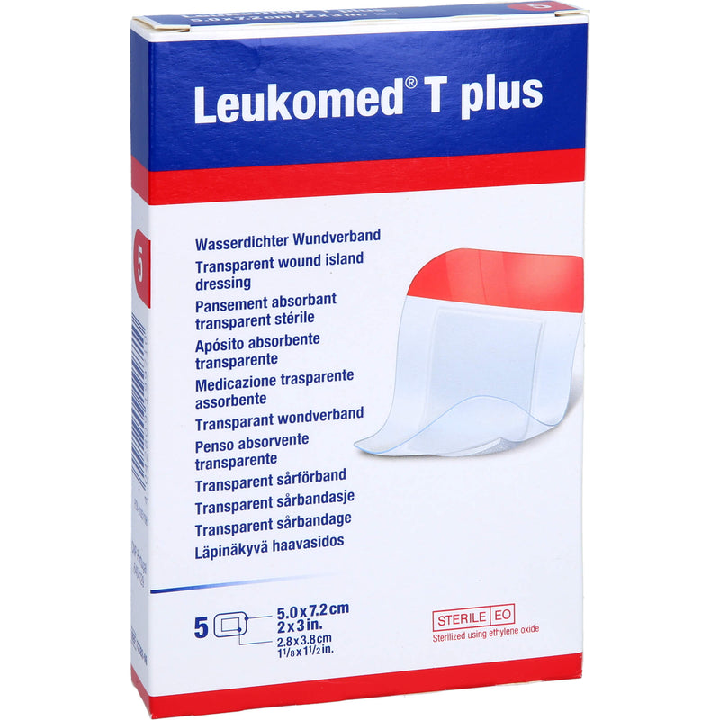 LEUKOMED T PLUS 7.2X5CM 5 St