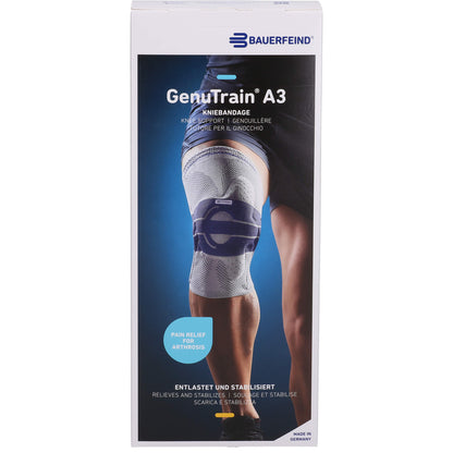 GENUTRAIN A3 Kniebandage links Gr.2 titan 1 St