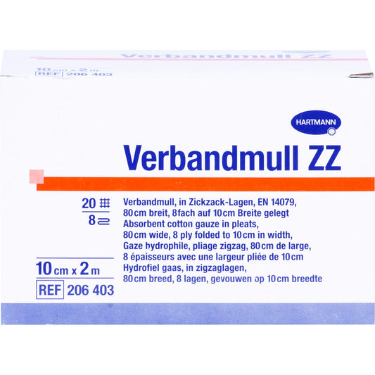 VERBANDMULL Hartmann 10 cmx2 m zickzack 1 St