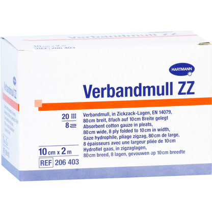 VERBANDMULL Hartmann 10 cmx2 m zickzack 1 St