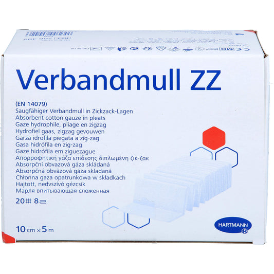 VERBANDMULL Hartmann 10 cmx5 m zickzack 1 St