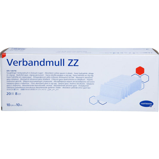 VERBANDMULL Hartmann 10 cmx10 m zickzack 1 St