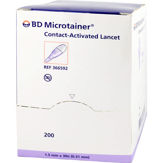 BD MICROTAINER Lanzette lila 30 G 1,5 mm 200 St