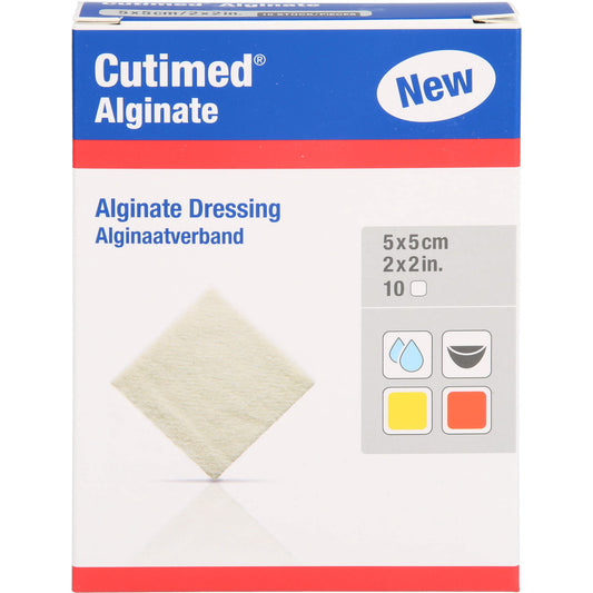CUTIMED Alginate Alginatkompressen 5x5 cm 10 St