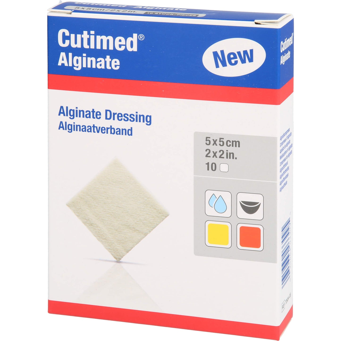 CUTIMED Alginate Alginatkompressen 5x5 cm 10 St