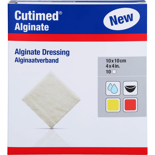 CUTIMED Alginate Alginatkompressen 10x10 cm 10 St