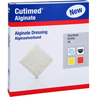 CUTIMED Alginate Alginatkompressen 10x10 cm 10 St