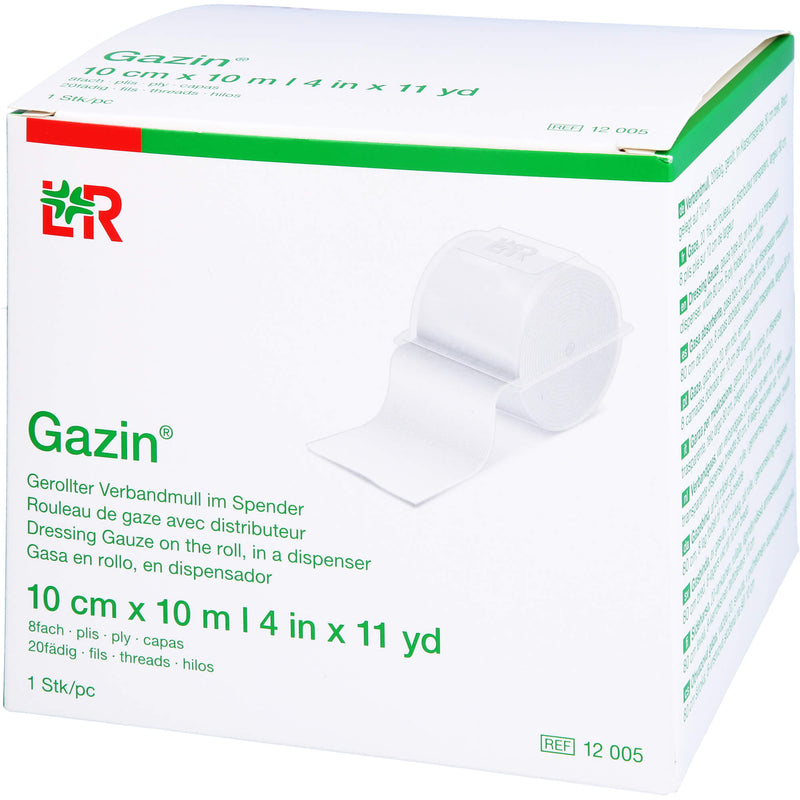 GAZIN VERBANDM 10MX10CM 8F 1 St