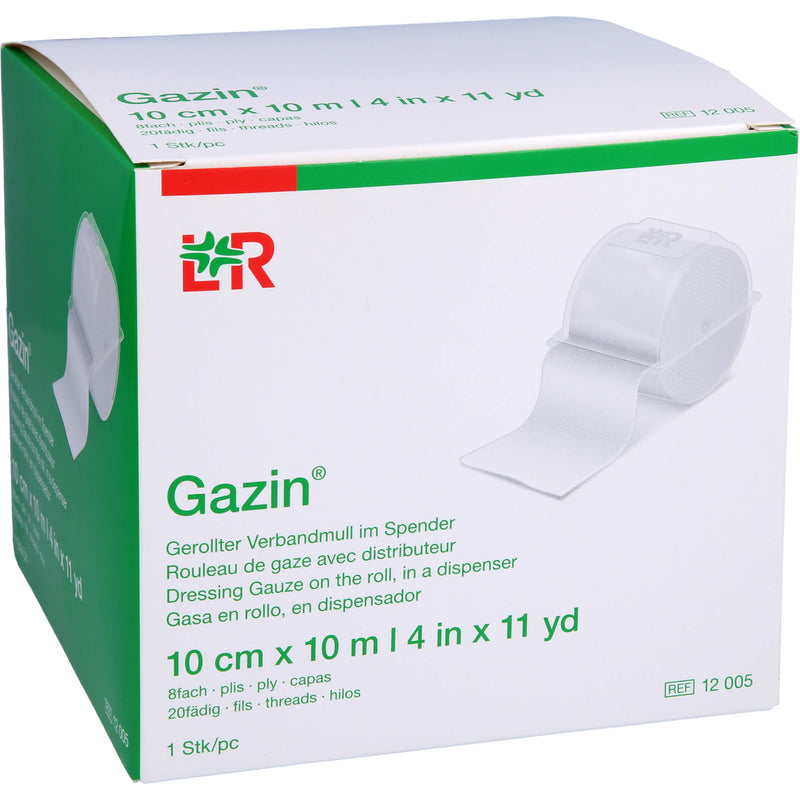 GAZIN VERBANDM 10MX10CM 8F 1 St