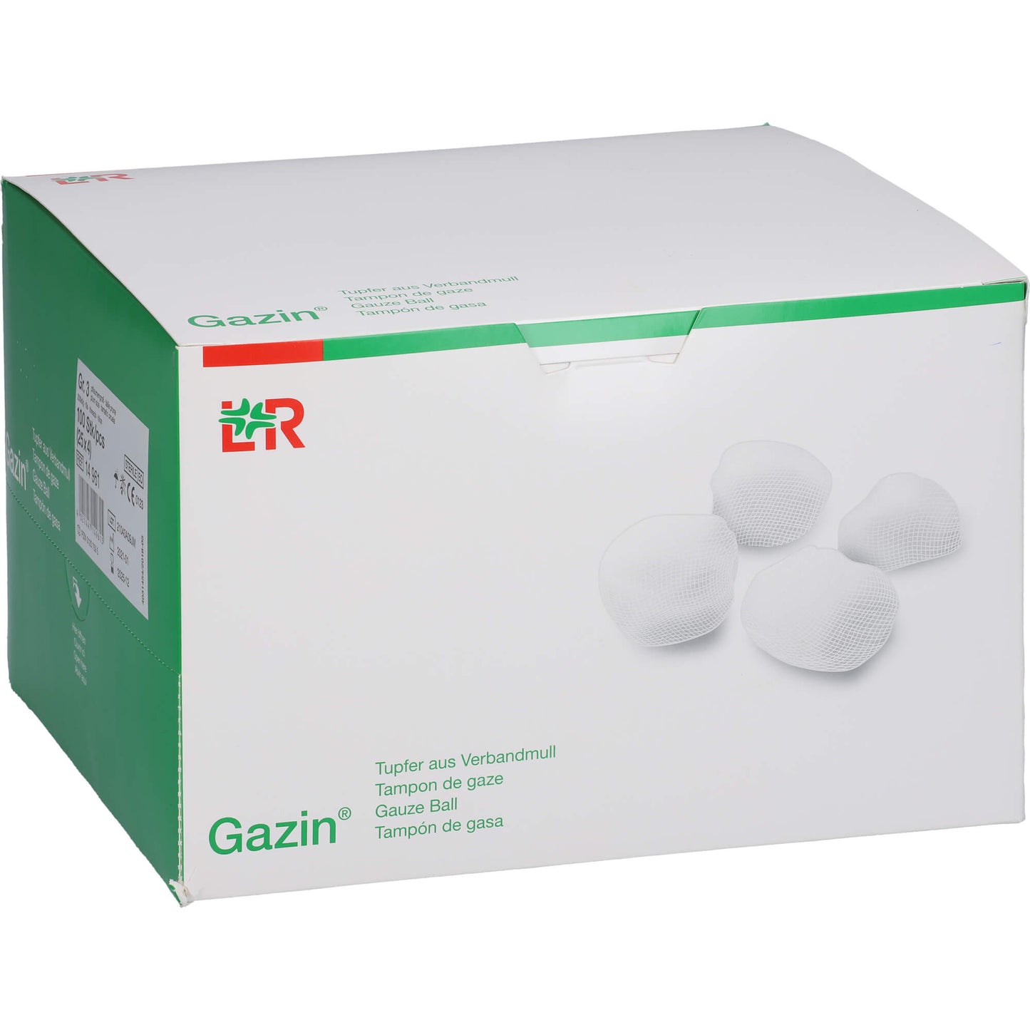 GAZIN Tupfer pflaum.steril 2+2 Schutzr.o.RK 100 St