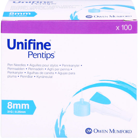 UNIFINE Pentips Kanüle 31 G 8 mm 100 St