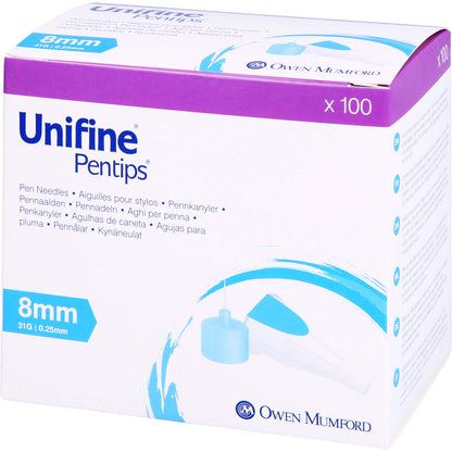 UNIFINE Pentips Kanüle 31 G 8 mm 100 St