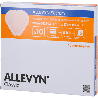 ALLEVYN Sacrum klein 17x17 cm Wundverband haftend 10 St