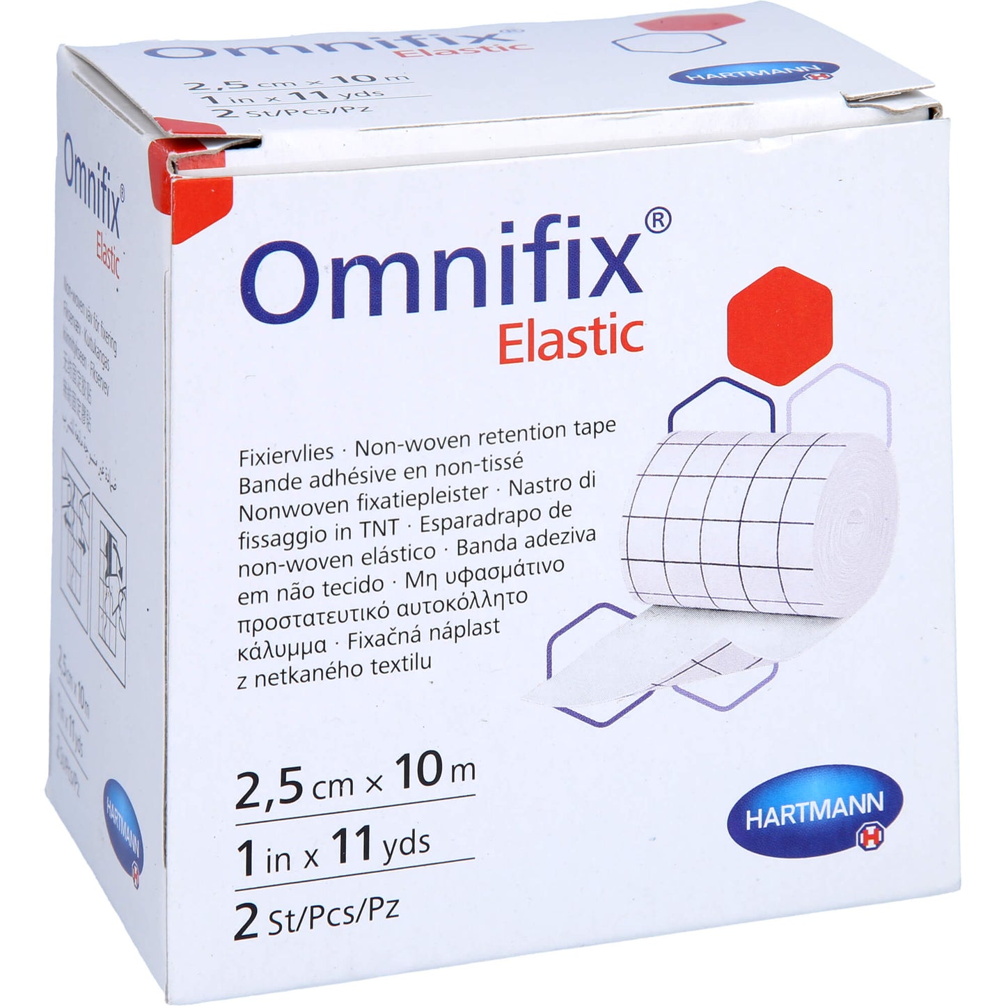 OMNIFIX elastic 2,5 cmx10 m Rolle 2 St