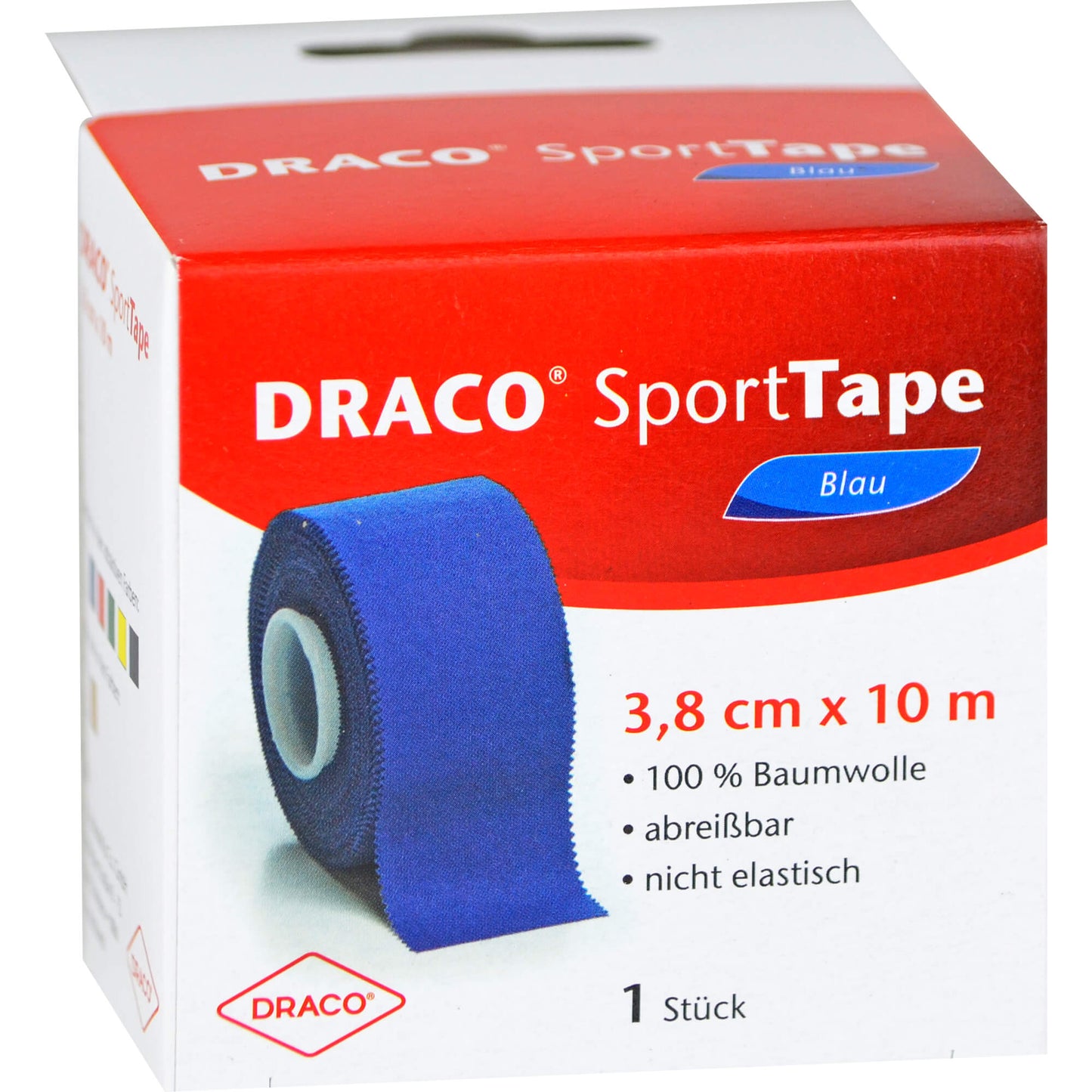 DRACO TAPEVERBAND 3,8 cmx10 m blau 1 St