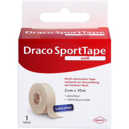 DRACO TAPEVERBAND 2 cmx10 m weiß 1 St