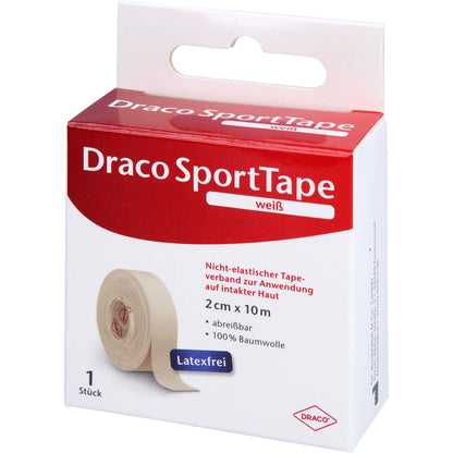 DRACO TAPEVERBAND 2 cmx10 m weiß 1 St