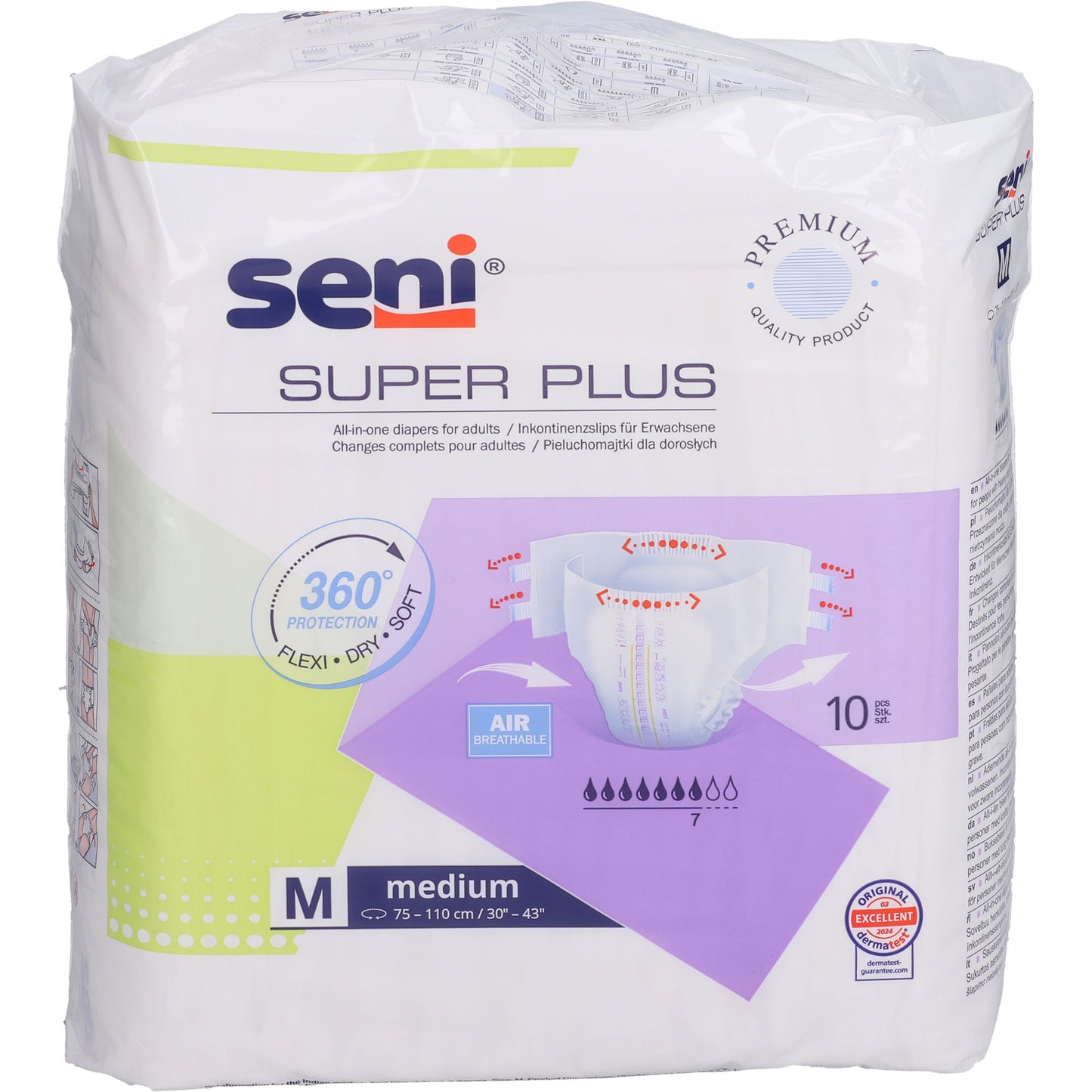 SENI Super Plus Inkontinenzslip M 10 St