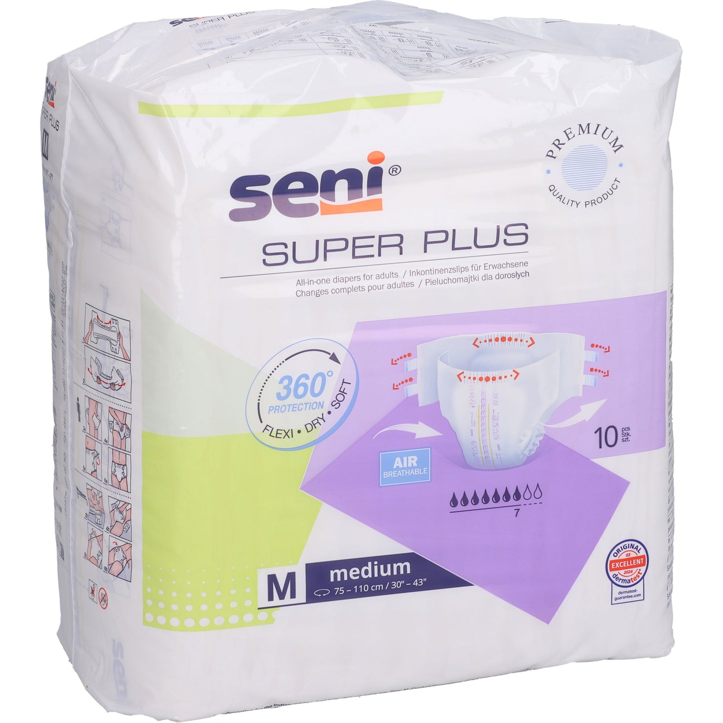 SENI Super Plus Inkontinenzslip M 10 St