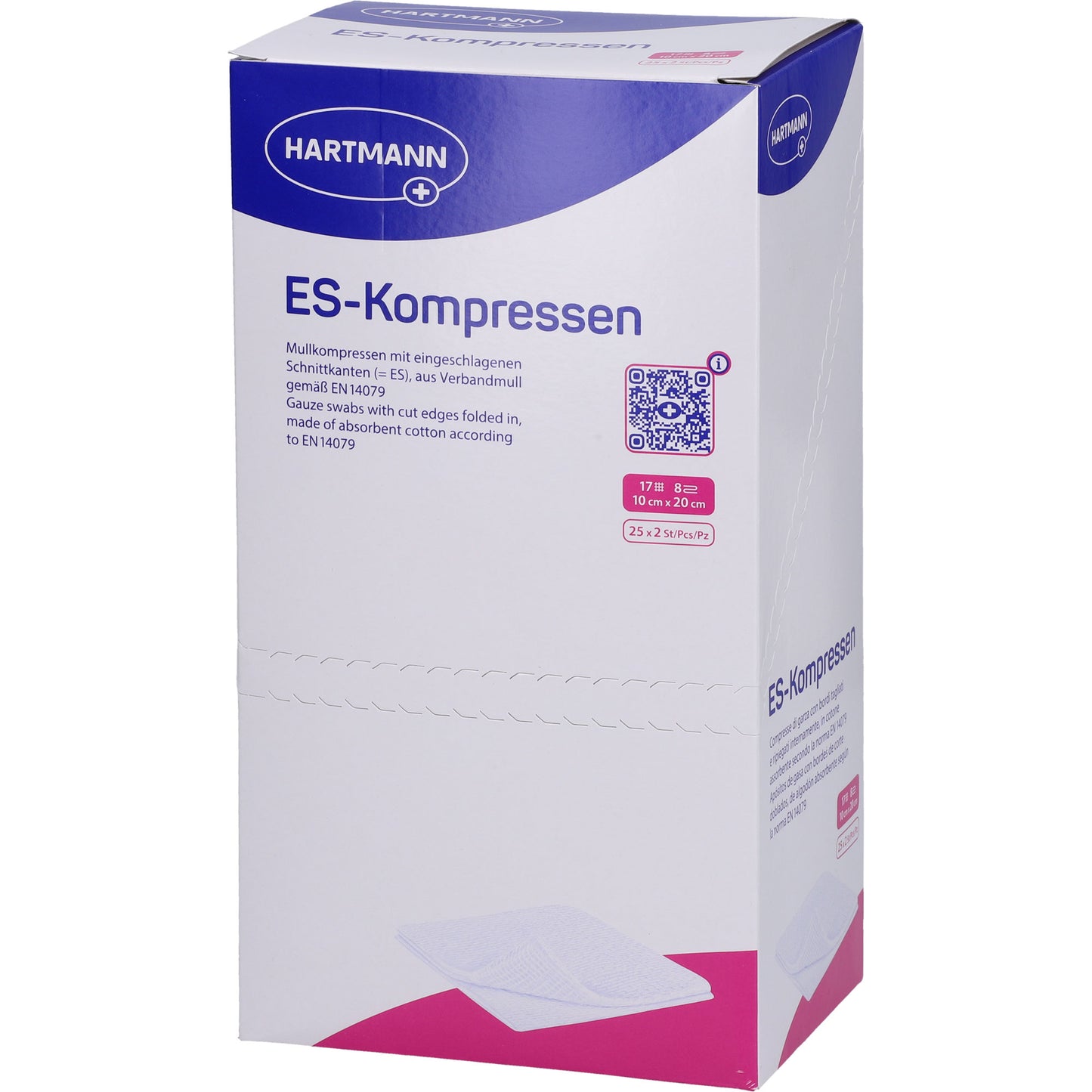 ES-KOMPRESSEN steril 10x20 cm 8fach 25X2 St