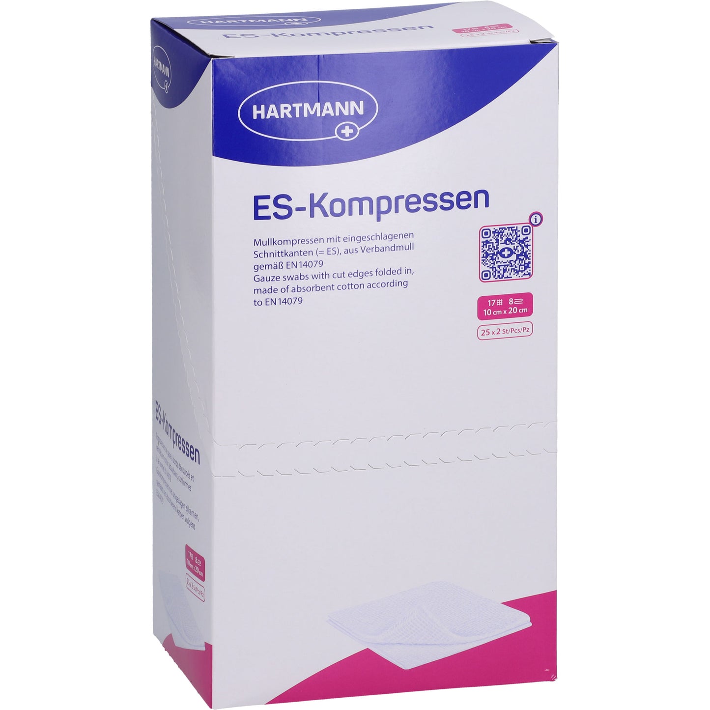 ES-KOMPRESSEN steril 10x20 cm 8fach 25X2 St