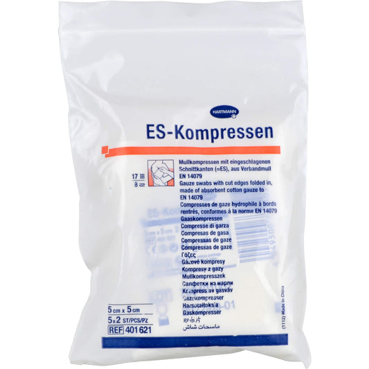 ES-KOMPRESSEN steril 5x5 cm 8fach 5X2 St