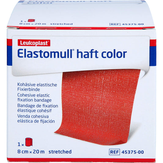 ELASTOMULL haft color 8 cmx20 m Fixierb.rot 1 St