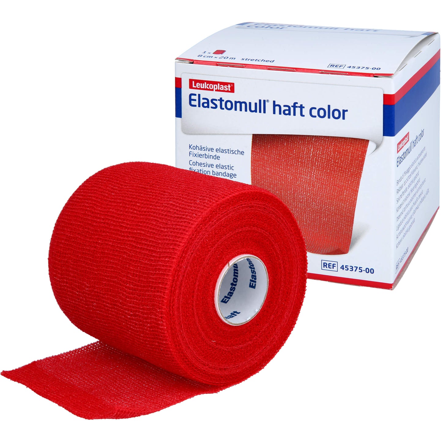 ELASTOMULL haft color 8 cmx20 m Fixierb.rot 1 St