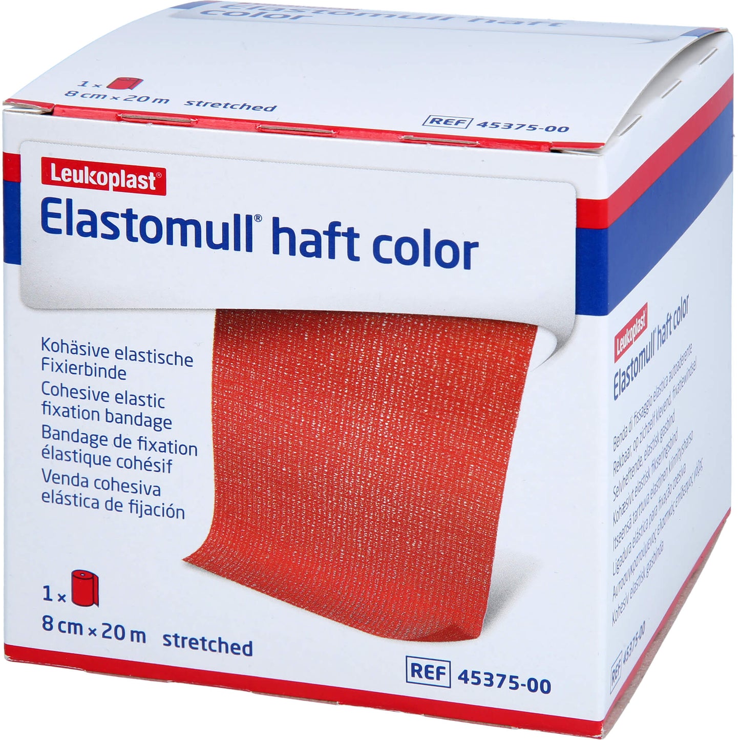 ELASTOMULL haft color 8 cmx20 m Fixierb.rot 1 St
