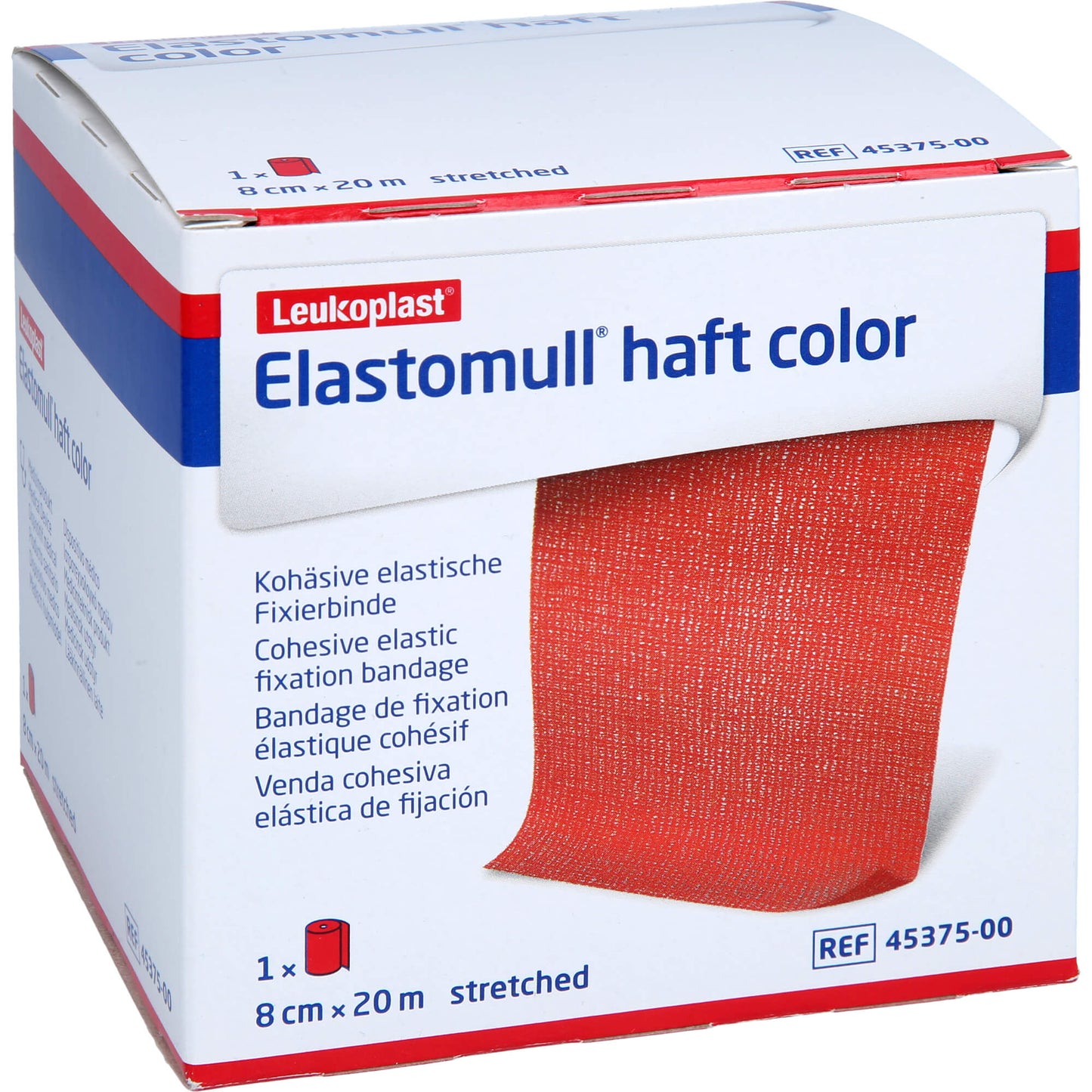 ELASTOMULL haft color 8 cmx20 m Fixierb.rot 1 St