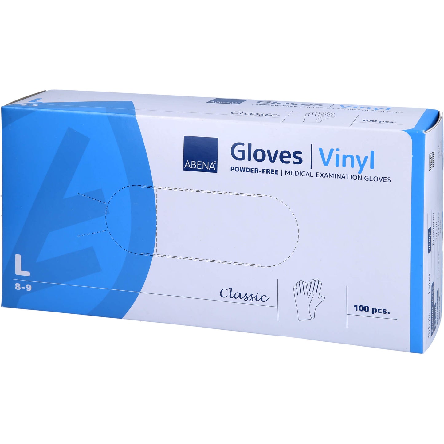 VINYL Handschuhe puderfrei large 100 St