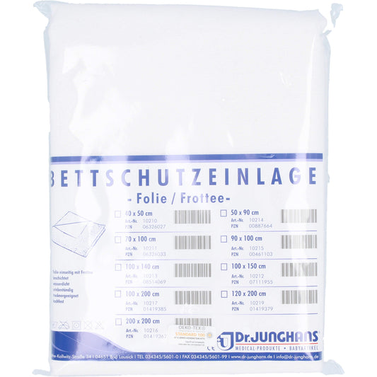 BETTSCHUTZEINLAGE Folie Frottee 100x200 cm 1 St